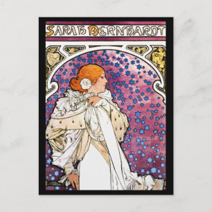 Vintage Art Nouveau Dekorative benutzerdefinierte Postkarte