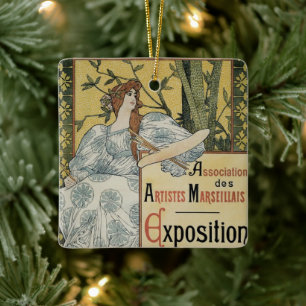 Vintage Art Nouveau, Exposition des Beaux Arts Keramikornament