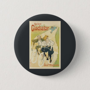 Vintage Art Nouveau, Fahrräder von Gladiator Cycle Button