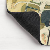 Vintage Art Nouveau, Fahrräder von Gladiator Cycle Mousepad (Ecke)