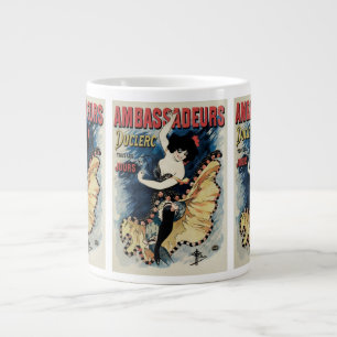 Vintage Art Nouveau Flamenco-Tänzerin, Ambassadeur Jumbo-Tasse