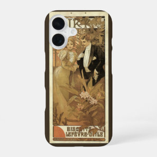 Vintage Art Nouveau Flirt Biscuits, Alphonse Mucha iPhone 16 Hülle