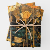 Vintage Art Nouveau Floral Geschenkpapier Set (Beispiel)