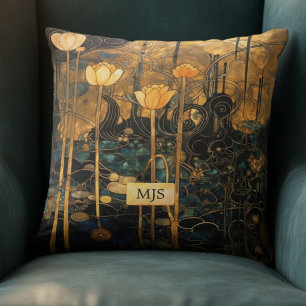 Vintage Art Nouveau Floral Kissen