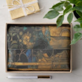 Vintage Art Nouveau Floral Tissue Paper Seidenpapier (Geschenk)