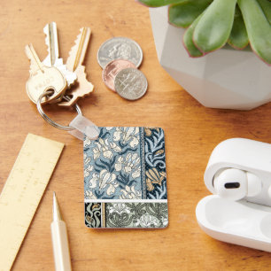 Vintage Art Nouveau, Garten-Schwertlilien-Blumen Schlüsselanhänger