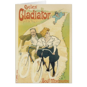 Vintage Art Nouveau, Gladiator Cycles Fahrräder