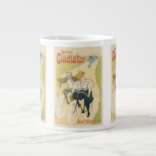 Vintage Art Nouveau, Gladiator Cycles Fahrräder Jumbo-Tasse