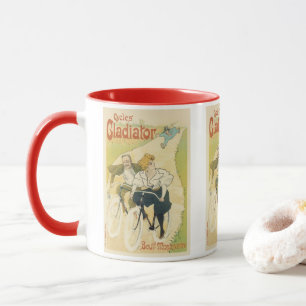 Vintage Art Nouveau, Gladiator Cycles Fahrräder Tasse