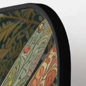 Vintage art nouveau green gold Dragonfly Pickleball Schläger (Linke Seite)