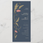 Vintage-Art-Nouveau-Hochzeitsprogramm Programm (Vorderseite)
