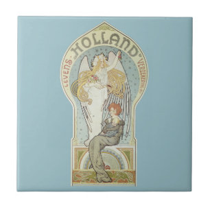 Vintage Art Nouveau, Holland Levensverzekering Fliese