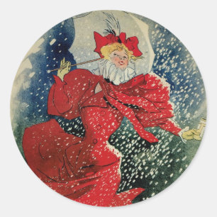 Vintage Art Nouveau Hustenbonbons Geraudel Runder Aufkleber