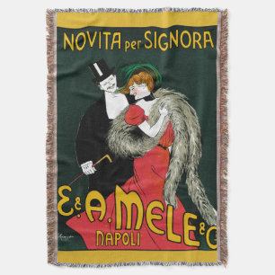 Vintage Art Nouveau, Italienische Mode Liebe Roman Decke
