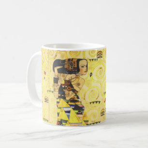 Vintage Art Nouveau Klimt Baum des Lebens Fries Kaffeetasse