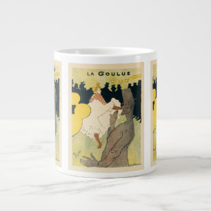 Vintage Art Nouveau, La Goulue von Toulouse Lautre Jumbo-Tasse