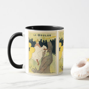 Vintage Art Nouveau, La Goulue von Toulouse Lautre Tasse