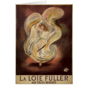 Vintage Art Nouveau, La Loie Fuller Moderne Tänzer