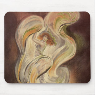 Vintage Art Nouveau, La Loie Fuller Moderne Tänzer Mousepad