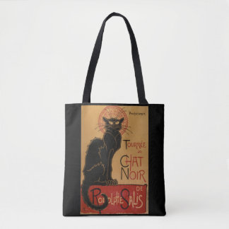 Vintage Art Nouveau Le Chat Noir Schwarze Katze Tasche