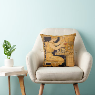 Vintage Art Nouveau, Liebe besiegt alles Wissensch Kissen