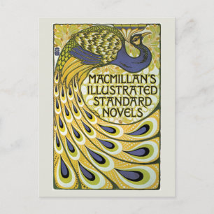 Vintage Art Nouveau Macmillan-Romane Werbeanzeige Postkarte