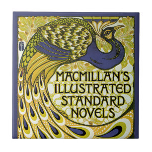 Vintage Art Nouveau, Macmillan's Pfauenfeder Fliese