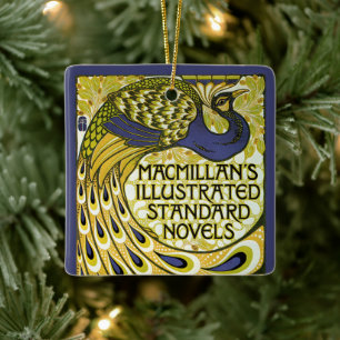 Vintage Art Nouveau, Macmillan's Pfauenfeder Keramikornament