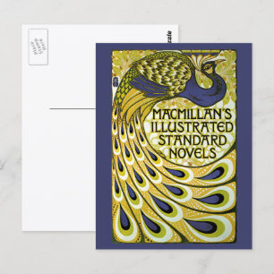 Vintage Art Nouveau, Macmillan's Pfauenfeder Postkarte