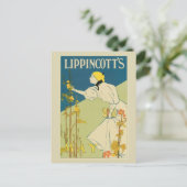 Vintage Art Nouveau May Zeitschrift Postkarte (Stehend Vorderseite)