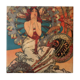 Vintage Art Nouveau Monaco Monte Carlo Fliese
