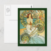 Vintage Art Nouveau Monte Carlo Postkarte (Vorne/Hinten)