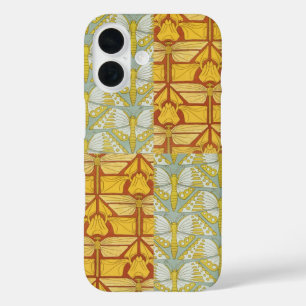 Vintage-Art Nouveau-Natur-Rastermuster-Kunst iPhone 16 Hülle