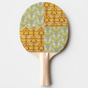 Vintage-Art-Nouveau-Natur-Rastermuster-Kunst Tischtennis Schläger