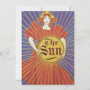 Vintage Art Nouveau, New Yorker Sun-Zeitung