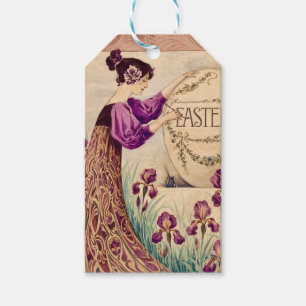 Vintage Art Nouveau Ostern – Belle Époque Geschenkanhänger