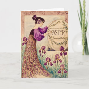 Vintage Art Nouveau Ostern  – Belle Époque Karte
