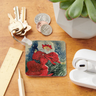 Vintage Art Nouveau Pastillen Geraudel Hustenbonbo Schlüsselanhänger