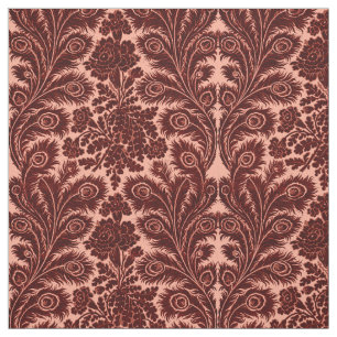 Vintage Art Nouveau Peacock Feathers & Blume Stoff