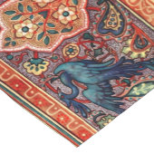 Vintage Art Nouveau Peacocks In Floral Vine Frieze Kurzer Tischläufer (Ecke)