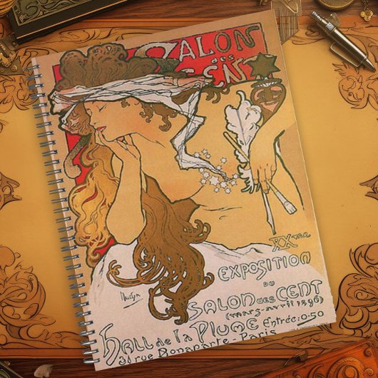 Vintage Art Nouveau Poster Design Planer