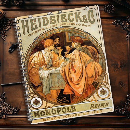 Vintage Art Nouveau Poster Design Planer