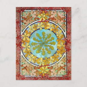 Vintage Art Nouveau Postkarte