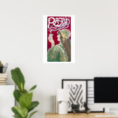Vintage Art Nouveau Rajah Coffee ad Poster (Heimbüro)