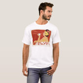 Vintage Art Nouveau Rajah Coffee Advertisement T-Shirt (Vorne ganz)