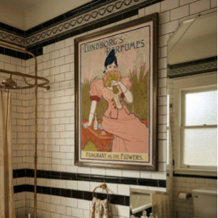 Vintage Art Nouveau Repro-Duftstoff-Anzeige Poster