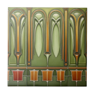 Vintage Art nouveau Reproduktion Fliese