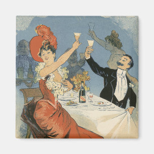 Vintage Art Nouveau, Restaurant Taverne Olympia Magnet