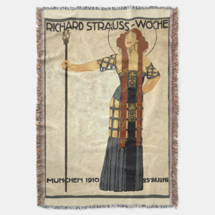 Vintage Art Nouveau Richard Strauss-Woche, München Decke