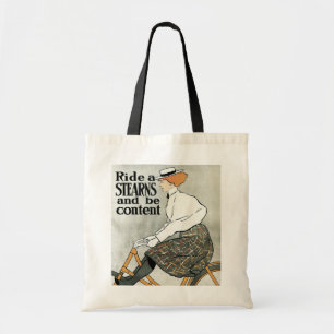 Vintage Art Nouveau, Ride a Sterns Fahrräder Fahrr Tragetasche